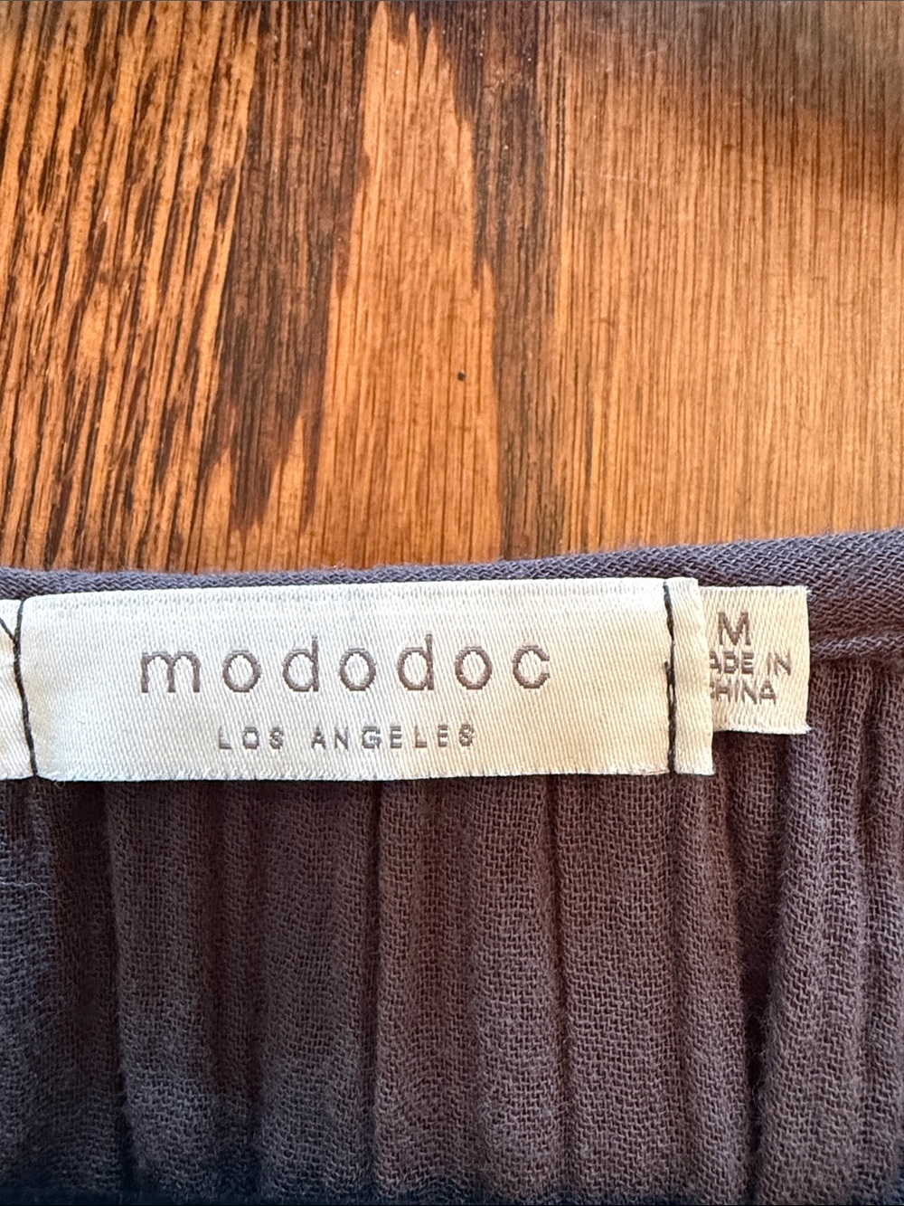 Mododoc 100% Cotton Gauze Midi Dress Pockets Coastal Boho Relaxed M - Picture 3 of 10